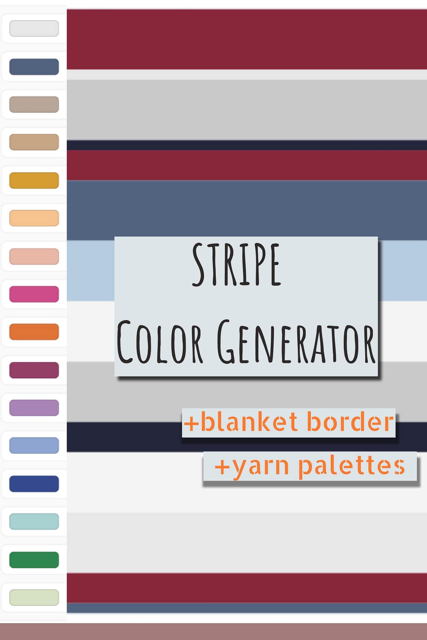 Stripe Pattern Generator (Crochet Stripe Generator) Free Tool