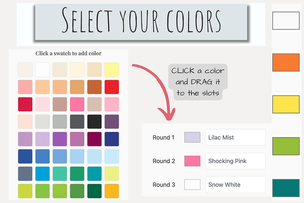 How to use color generator - selecting a color