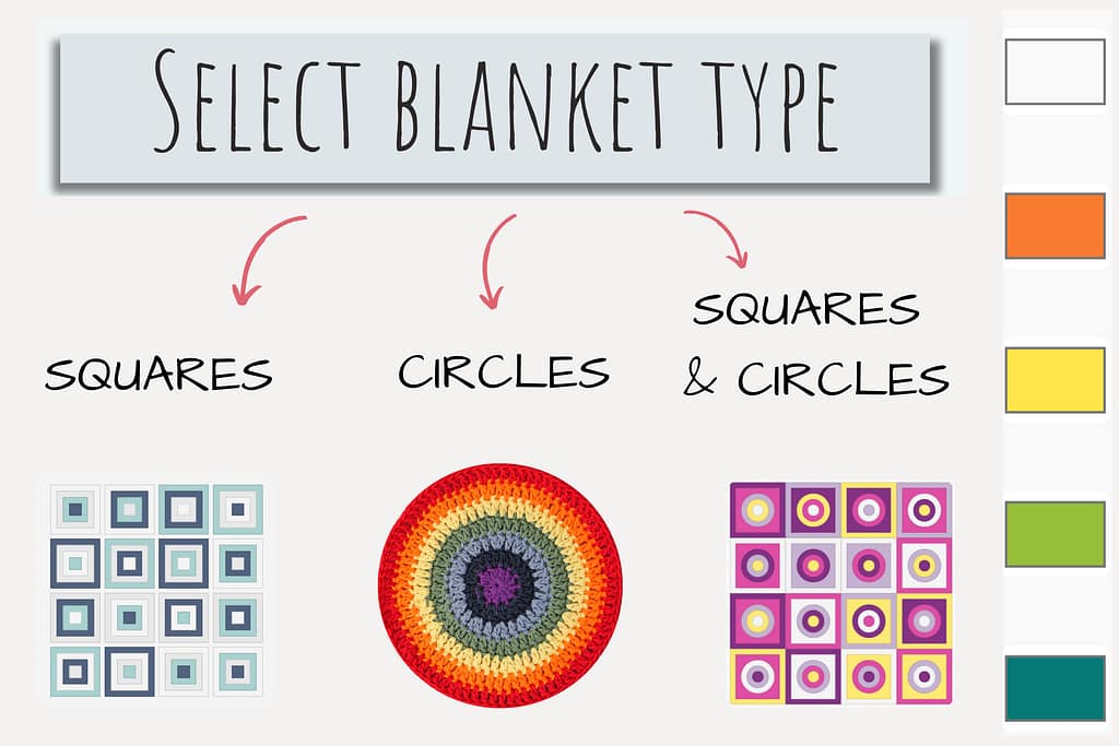 How to use color generator - selecting a blanket type