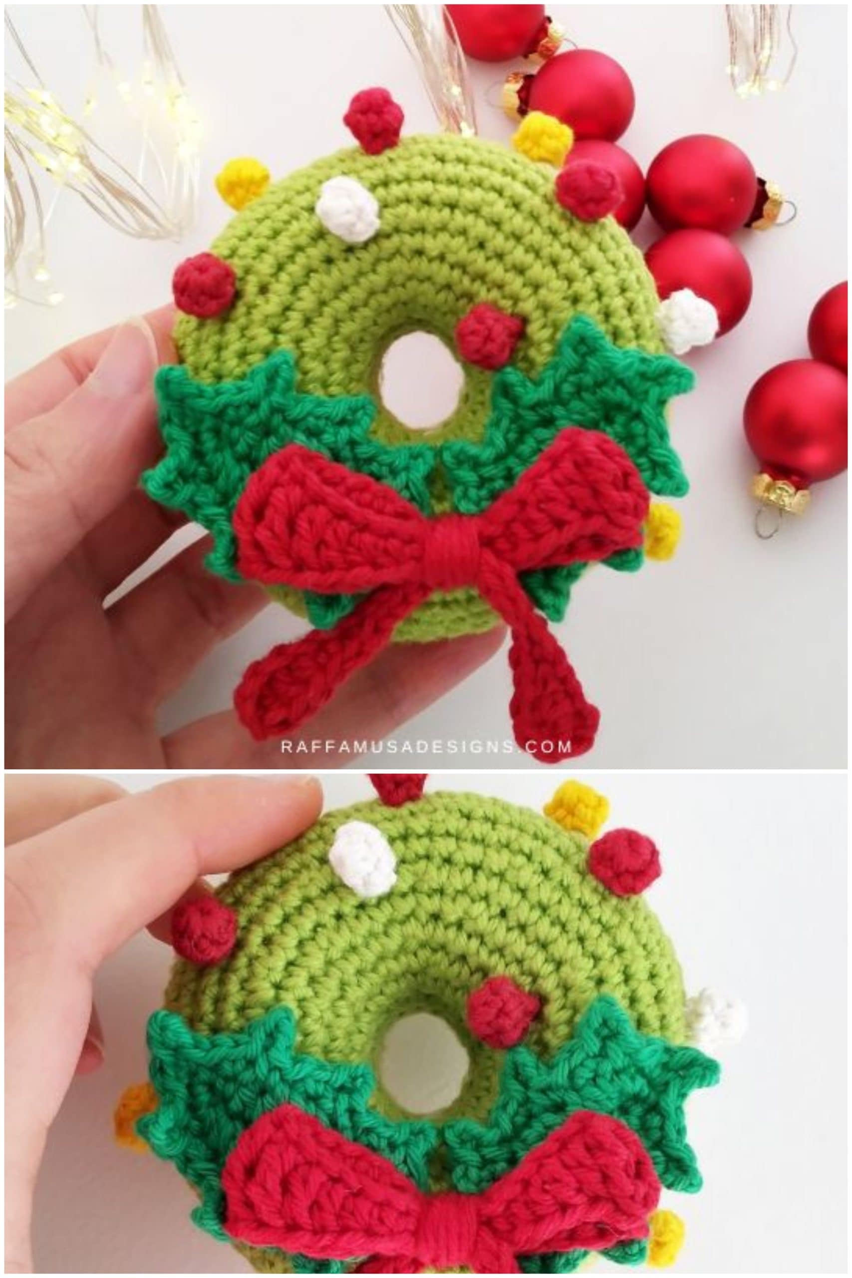 Christmas wreath amigurumi