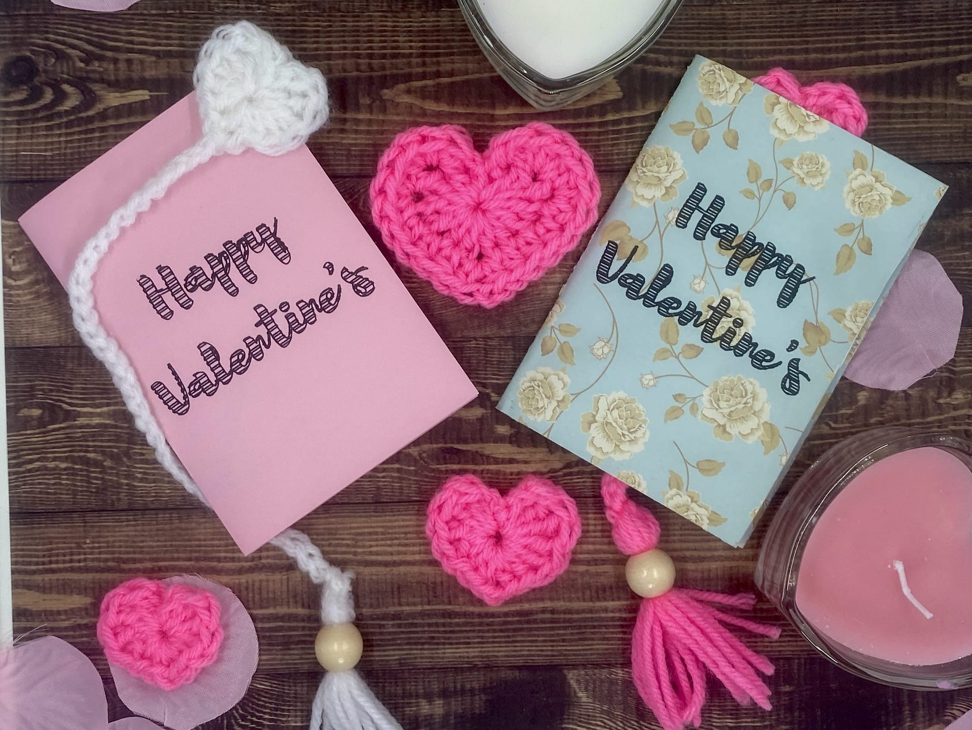 How to Crochet a Valentine’s Day Bookmark and Designing a Stunning Cricut-Printed Valentine’s Day Card