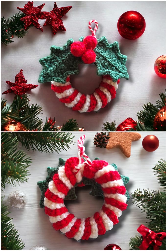 Christmas Wreath with Holly