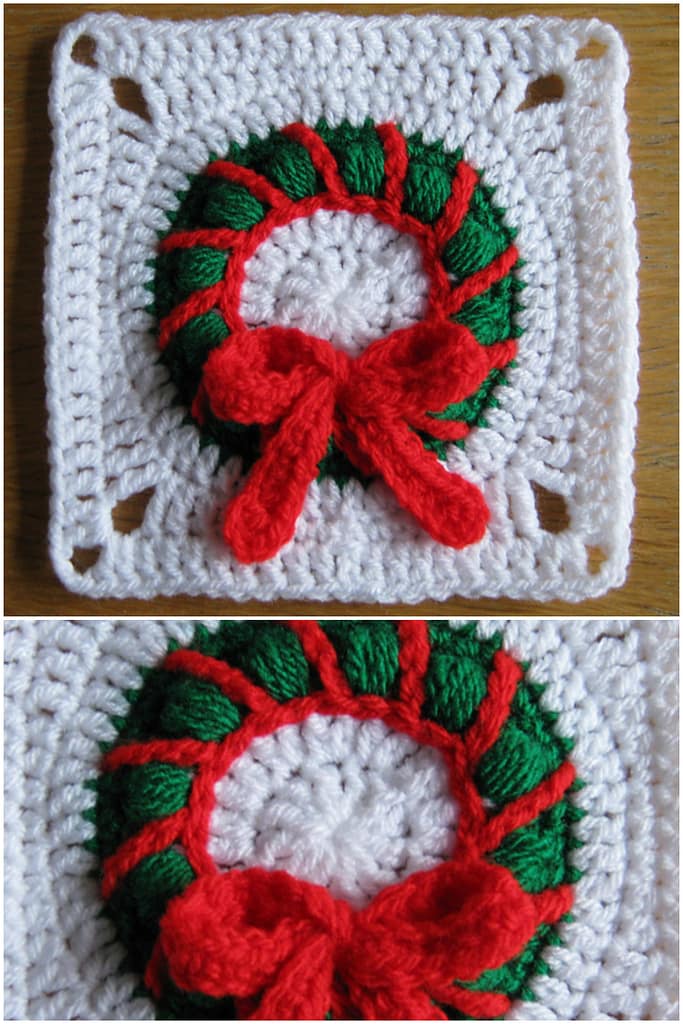 Christmas Wreath Granny Square