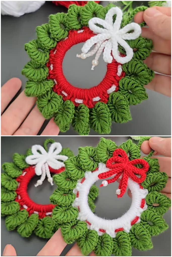 Crochet Christmas Wreath Tutorial
