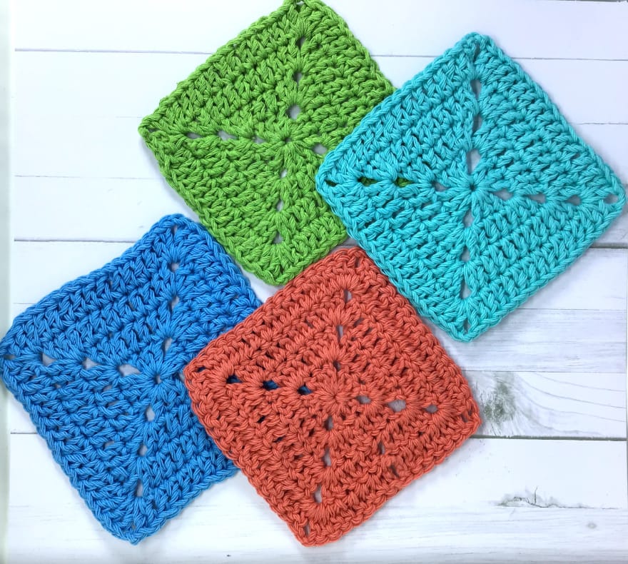 EASY SOLID GRANNY SQUARE