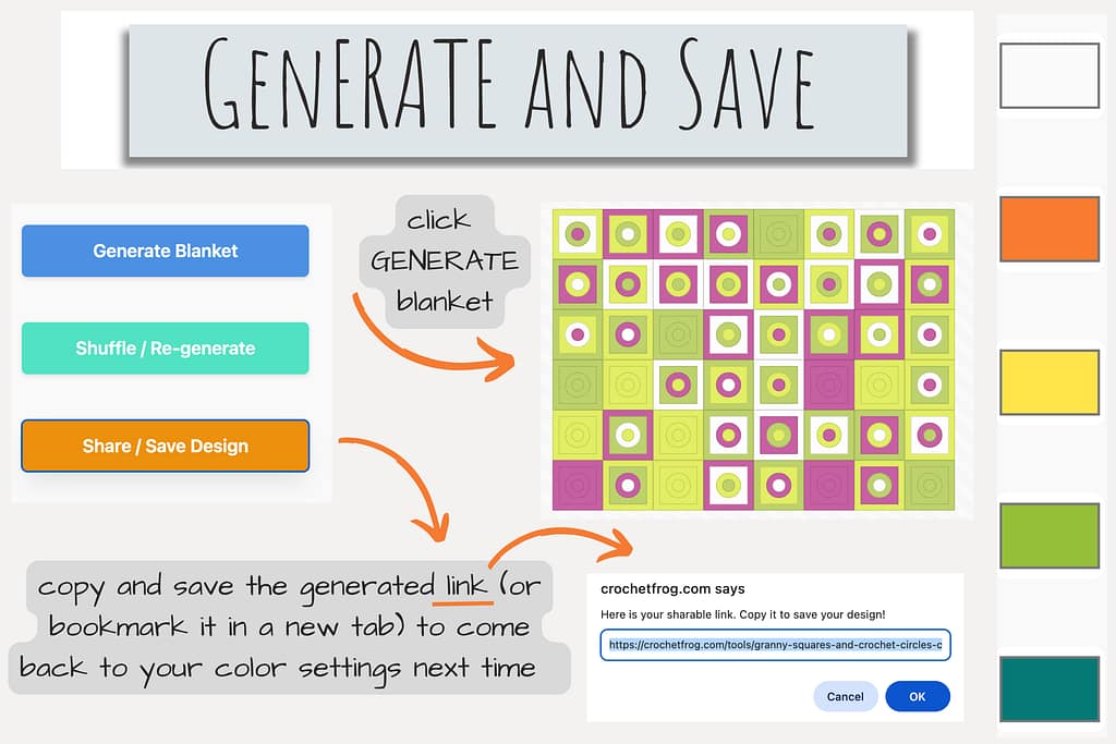 Granny Square Color Generator with Real Yarn Palettes | Blankets & Squares